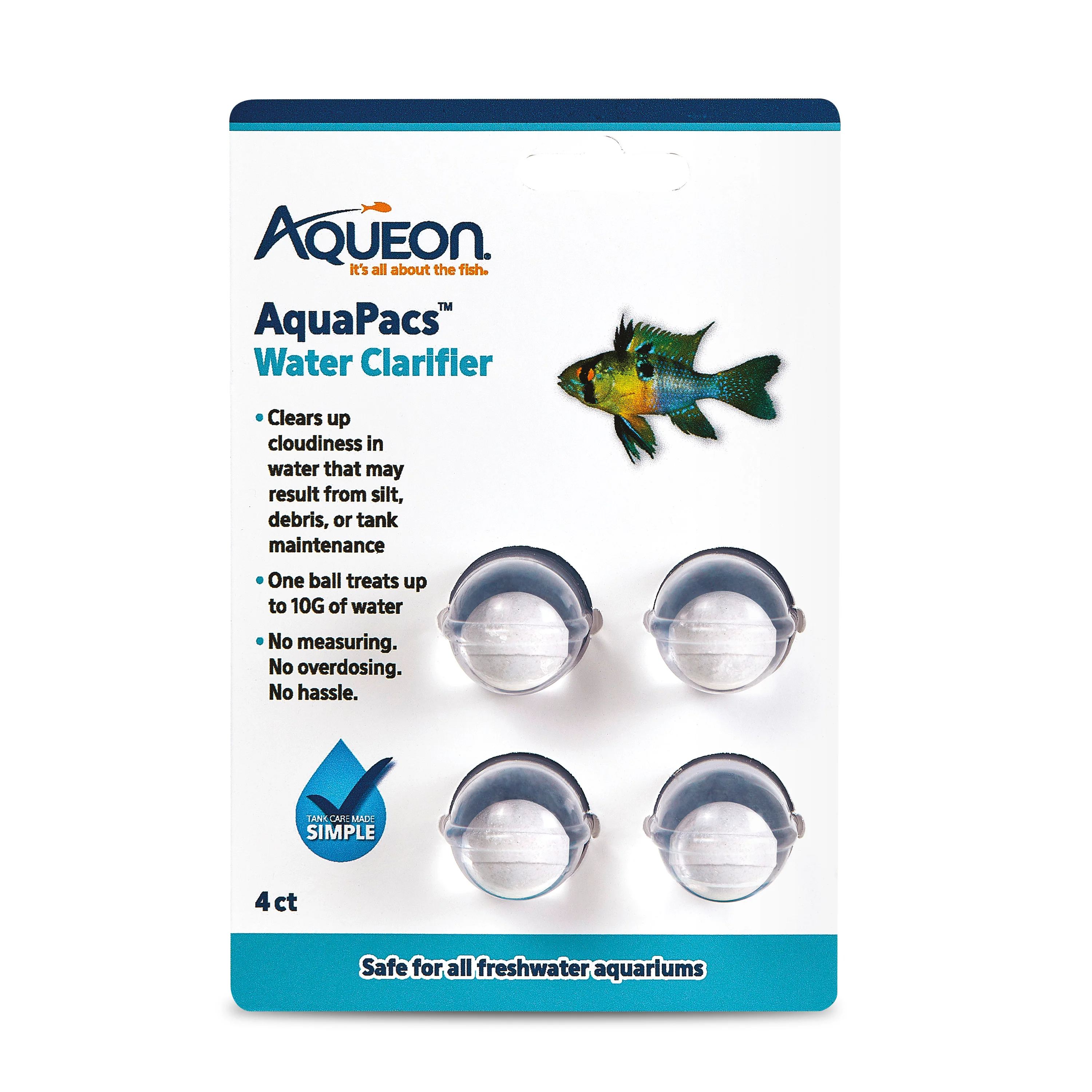 Aqueon AquaPacs Water Clarifier 6ea/4-pk