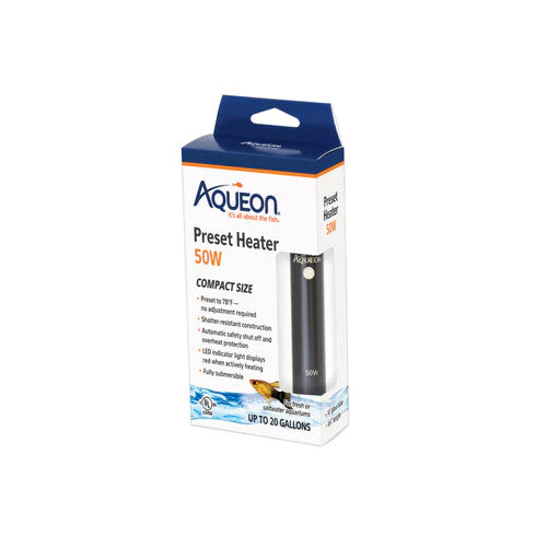 Aqueon Preset Aquarium Heater Black, 50 Watts, Up to 20 Gallons - Image 2