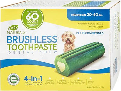 Ark Naturals Brushless Toothpaste Value Pack Medium 60CT {L-1}326135