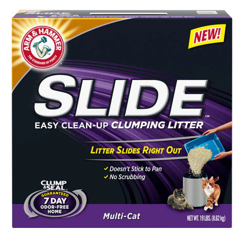 Arm & Hammer Clump & Seal Slide Multi-Cat Cat Litter 19 lb - Image 2