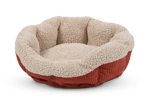 Aspen Self-Warming Oval Lounger Barn Red, Cream 19 in - Image 2