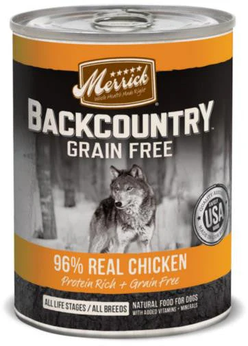 Merrick Backcountry 96% Real Chicken Recipe Dog 12/12.7oz {L-1} 295187