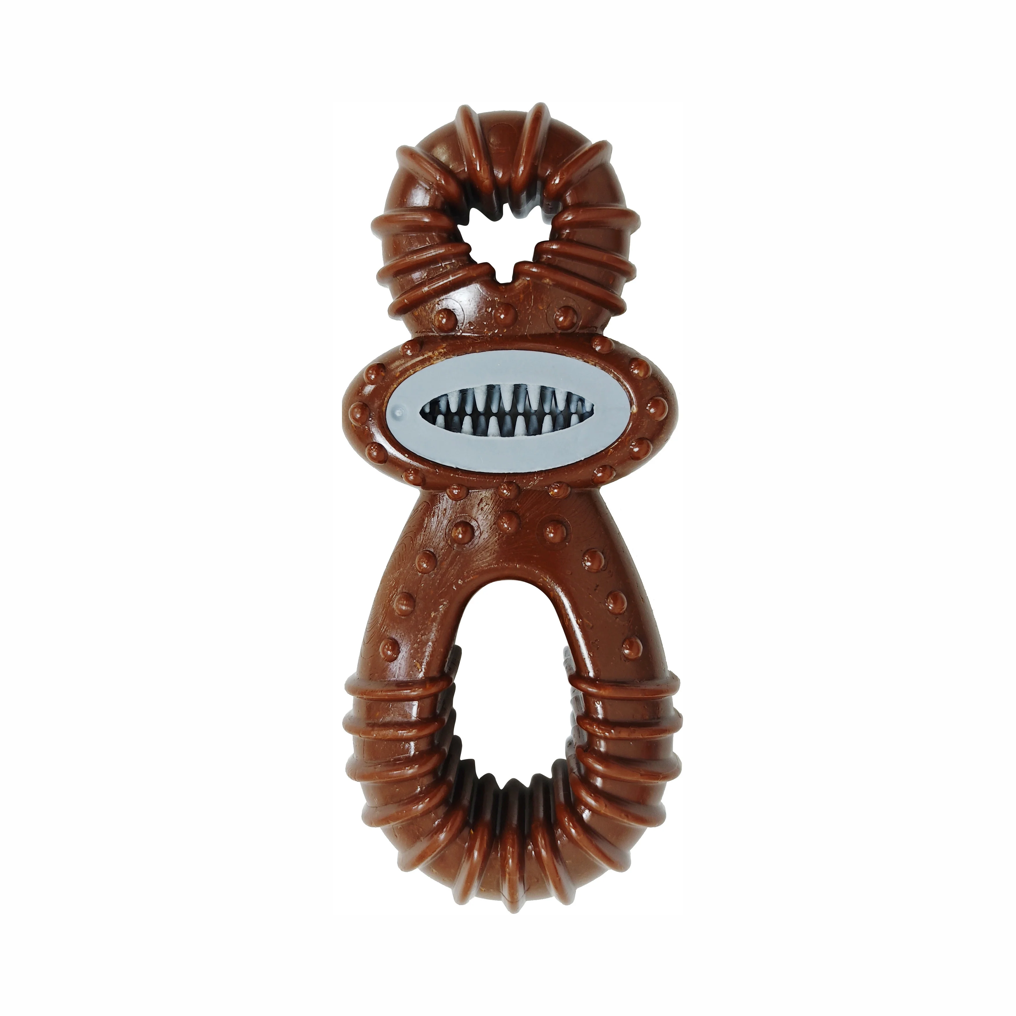 Bam-Bone Dental Dog Toy Pacfier Bison 5.5 in