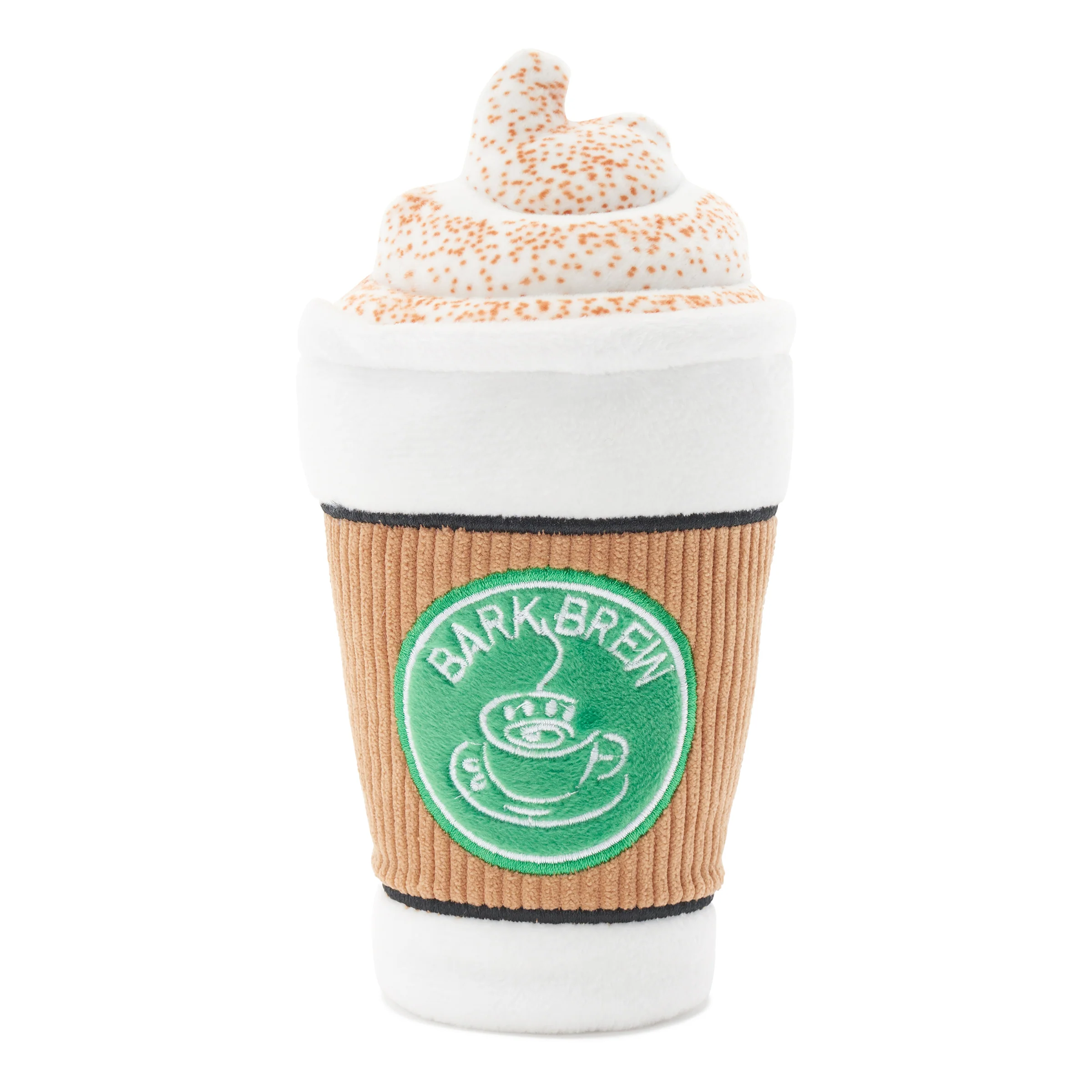 BARK Cup of Bark Roast Coffee Cup Plush Dog Toy