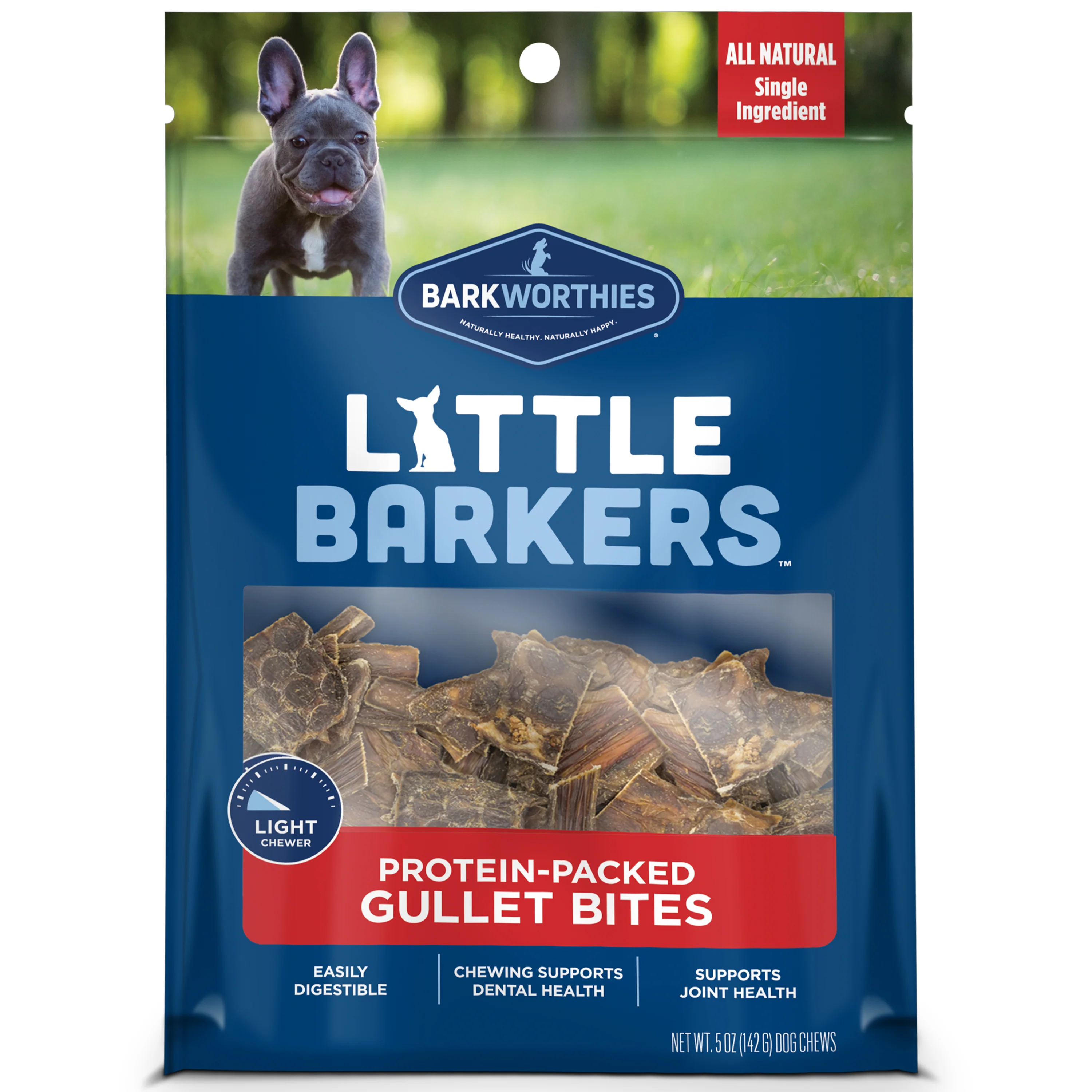 Barkworthies Little Barkers Protein-Packed Gullet Bites Dog Treat 5 oz