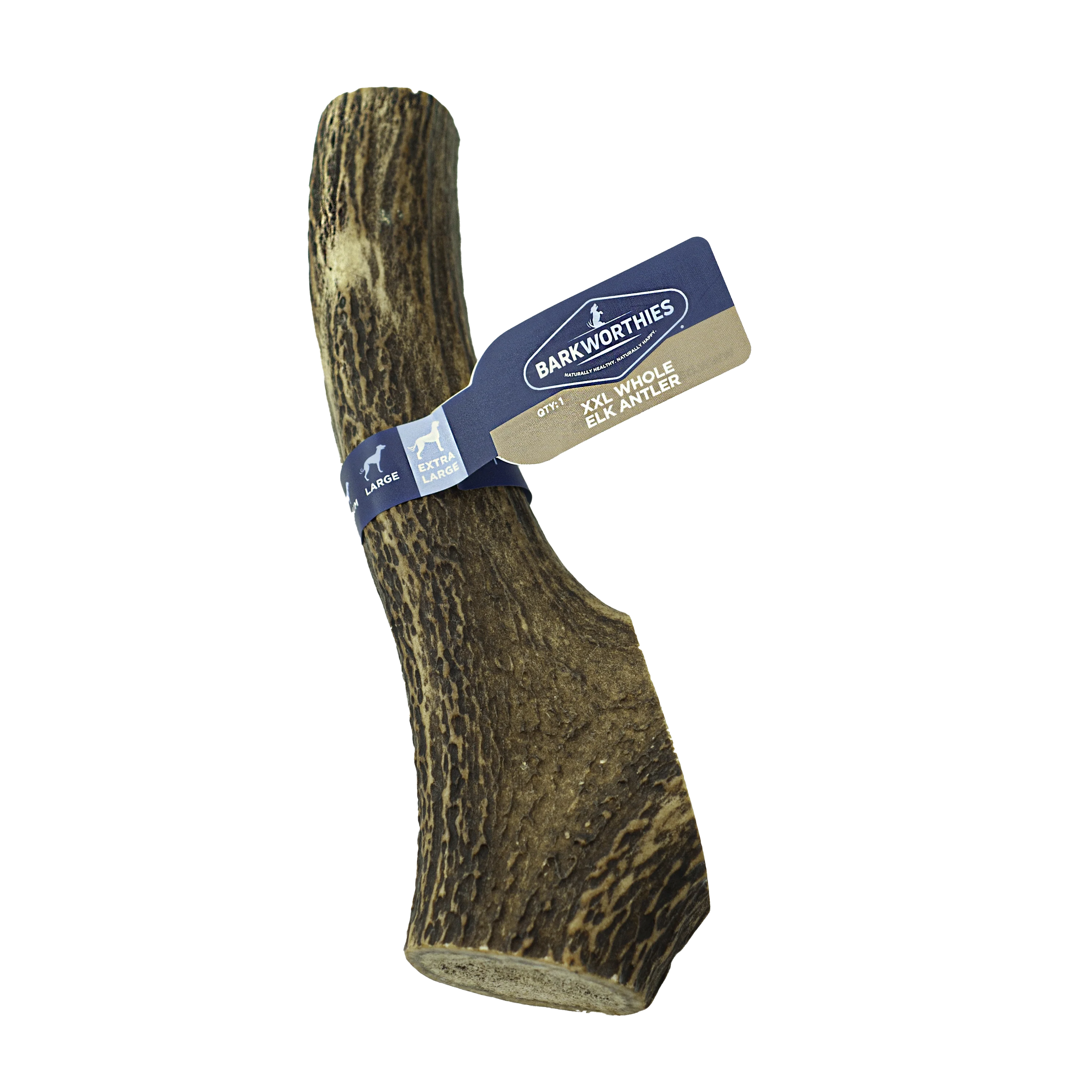 Barkworthies Whole Elk Antler Dog Treat 2X-Large