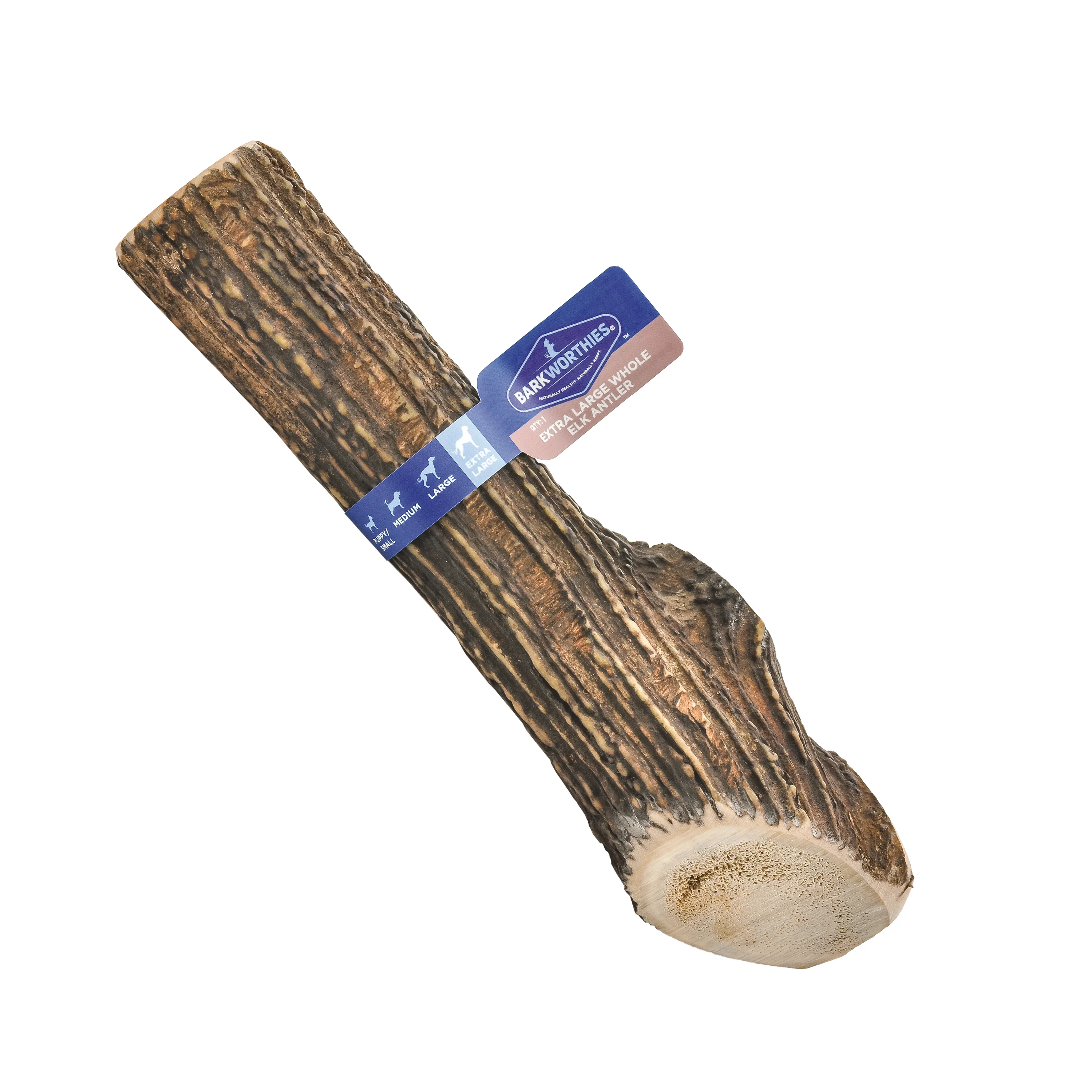 Barkworthies Whole Elk Antler Dog Treat X-Large