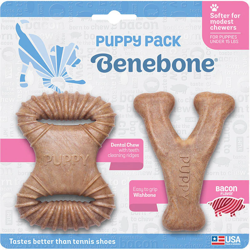Benebone D Stk Bcn Pup 2pk{L-x}