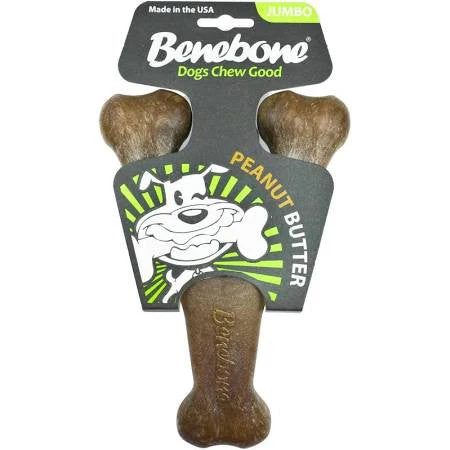 Benebone Dog Wishbone Chew Peanut Butter Jumbo {L+x} - Image 2