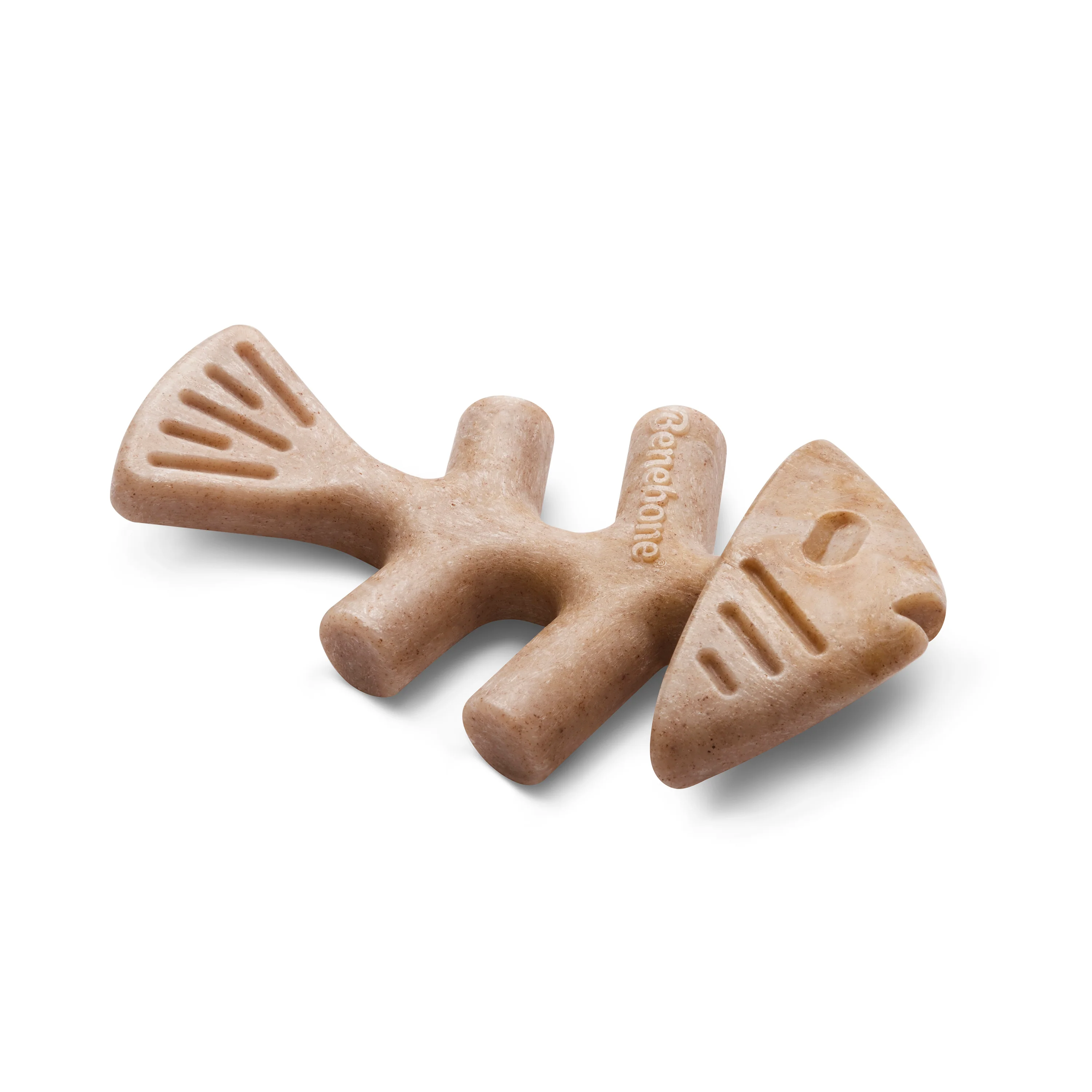 Benebone Puppy Pack Fishbone Dog Chew Toy Salmon X-Small|2 pk