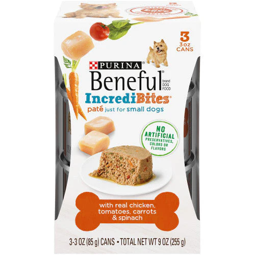 Beneful IncrediBites Pate Chicken Tomato Carrot & Spinach Small Dog 8 / 9 oz - Image 2