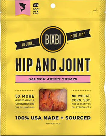 Bixbi Dog Hip & Joint Salmon Jerky 10oz {L+x}