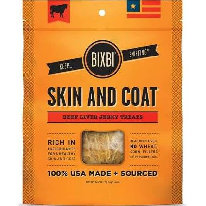 Bixbi Dog Skin & Coat Beef Liver Jerky 5oz {L+x} - Image 2