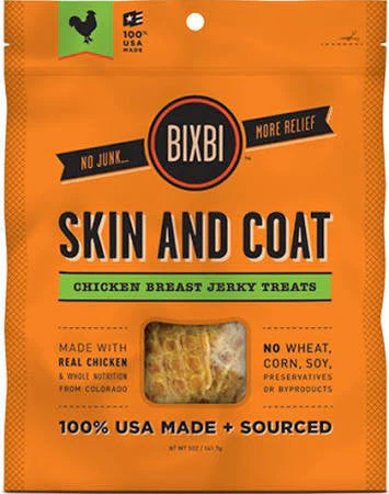 Bixbi Skin And Coat Chicken Breast Jerky Dog Treats-15-oz-{L+x}