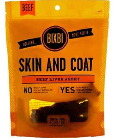 Bixbi Skin And Coat Chicken Breast Jerky Dog Treats-5-oz-{L+x}