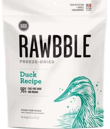 Bixbi Rawbble Dog Freeze Dried Duck 26oz {L+x} - Image 2