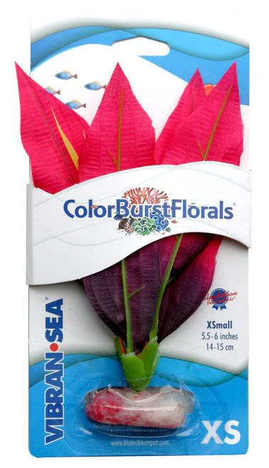 Blue Ribbon Colorburst Florals Amazon Sword Aquarium Plant Red XS - Image 2