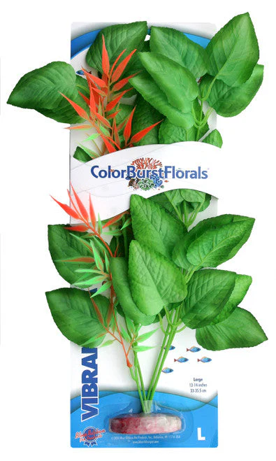 Blue Ribbon Colorburst Florals Marshwood Aquarium Plant Green LG - Image 2