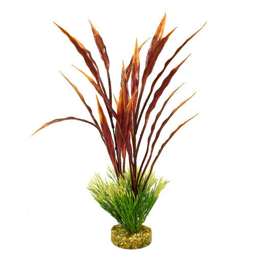Blue Ribbon ColorBurst Florals Gravel Base Atoll Grass Plant Green, Red 15 in - Image 2