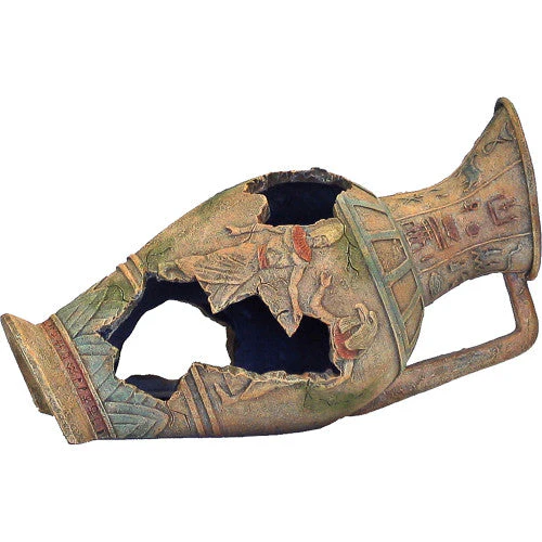 Blue Ribbon Exotic Environments Ancient Egyptian Vase Aquarium Ornament Brown 6.25 in - Image 2