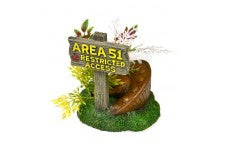Blue Ribbon Exotic Environments Area 51 Sign with UFO {L+1} 030336 - Image 2