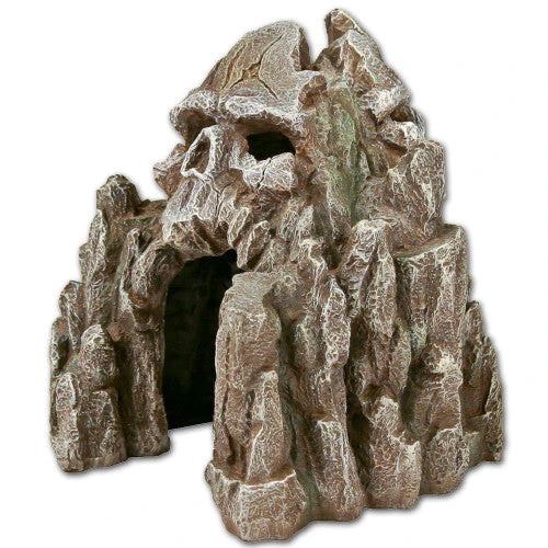 Blue Ribbon Exotic Environments Skull Mountain Aquarium Ornament Grey 5.9in SM - Image 2