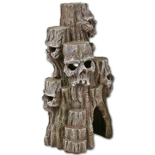 Blue Ribbon Exotic Environments Skull Mountain Aquarium Ornament Grey 10in Tall - Image 2