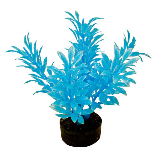 Blue Ribbon ColorBurst Florals Exotic Aquarium Plant Neon Blue 4 in - Image 2
