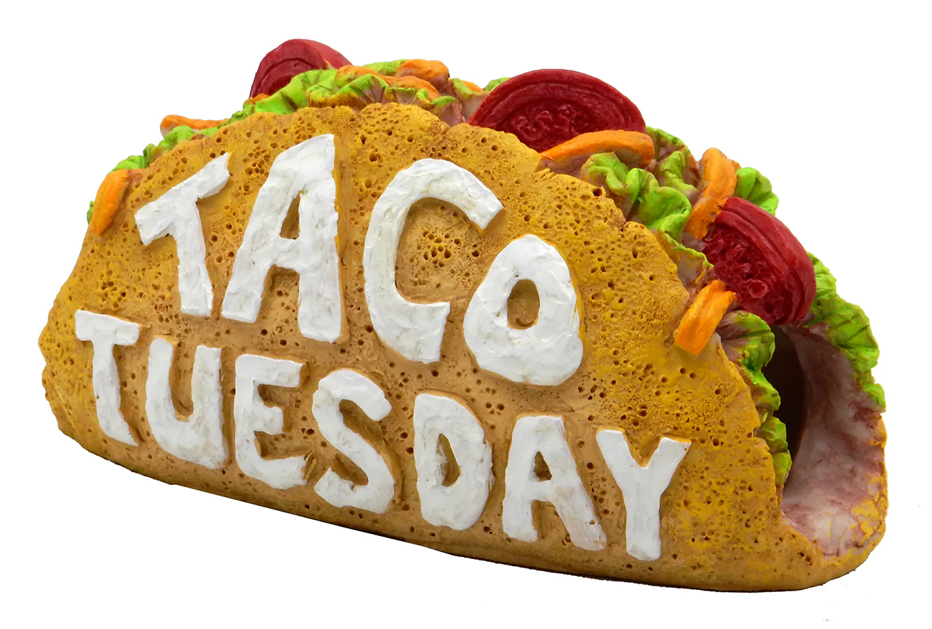 Blue Ribbon Pet Products Exotic Environments Taco Tuesday Hideaway Aquarium Ornament Small
