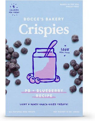 Bocce's Bakery Dog Crispies Peanut Butter & Blueberry 10oz {L+}