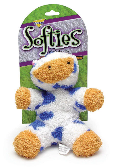 Booda Softies Dog Toy Cow Multi-Color MD - Image 2