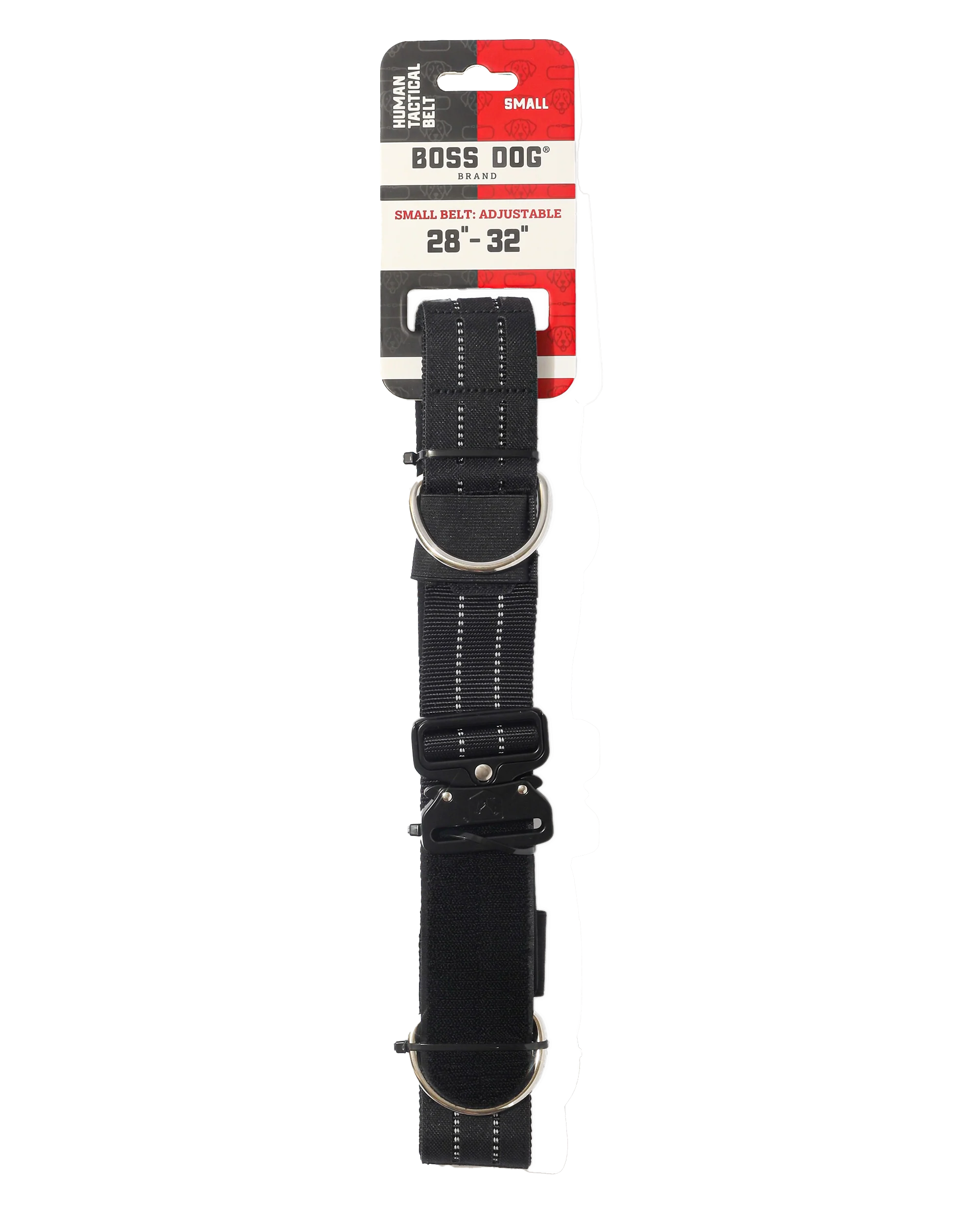 Boss Dog Human Boss Tactical Utility "Dog Walker" Belt Black Small(28-32In Waist)