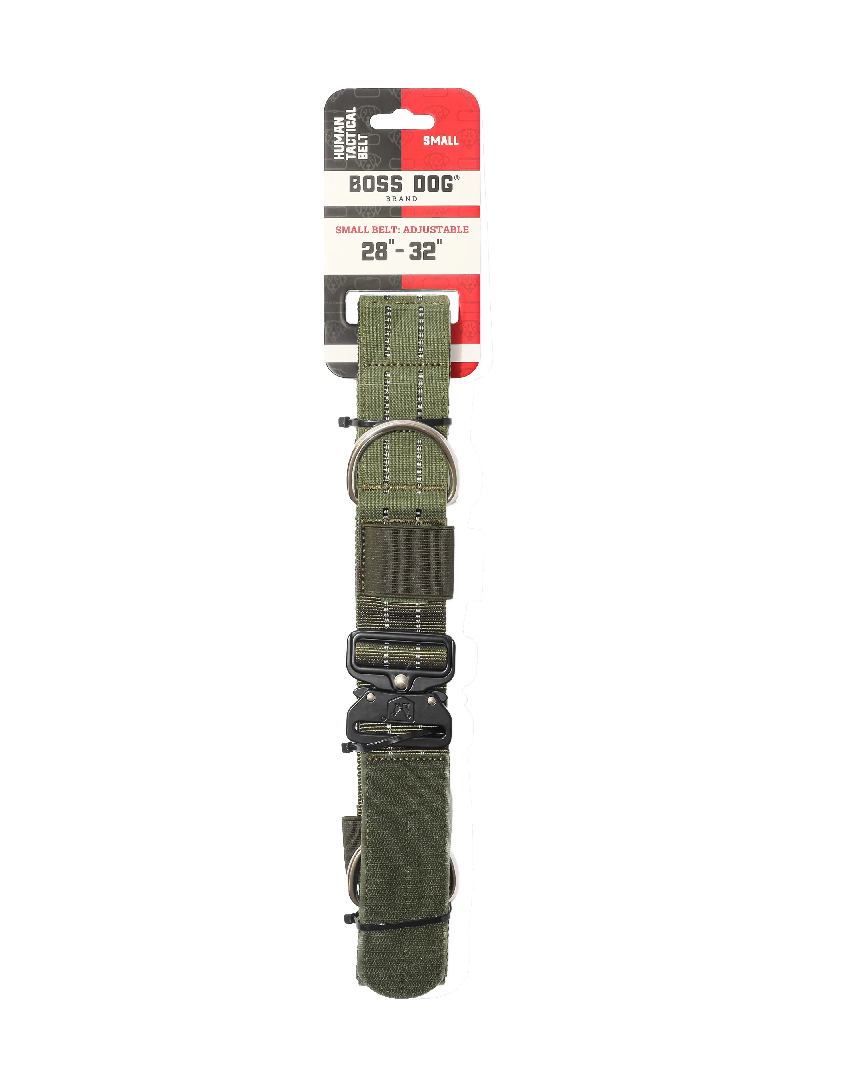 Boss Dog Human Boss Tactical Utility "Dog Walker" Belt Green Small(28-32In Waist)