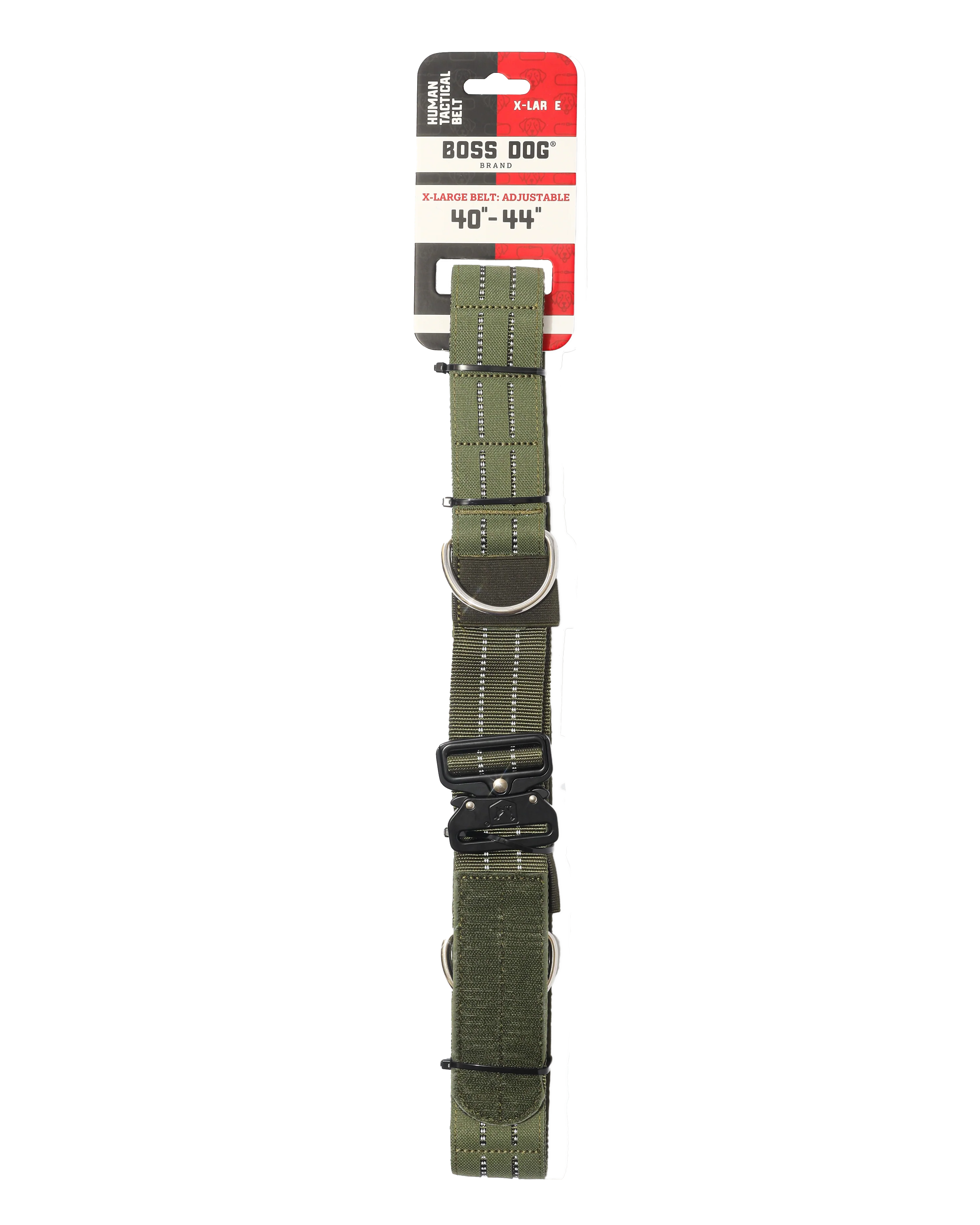 Boss Dog Human Boss Tactical Utility "Dog Walker" Belt Green X-Large (40-44In Waist)
