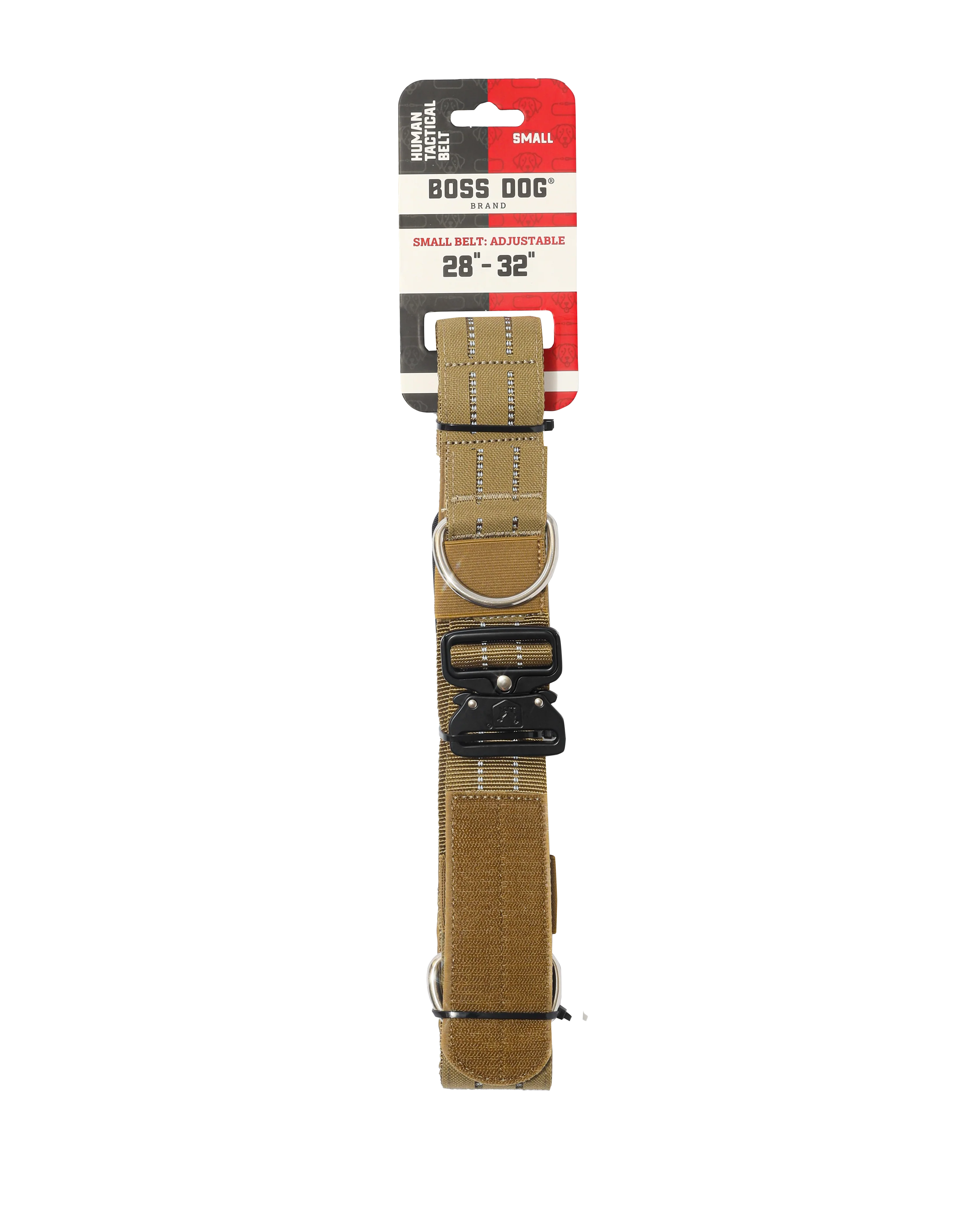 Boss Dog Human Boss Tactical Utility "Dog Walker" Belt Tan Small(28-32In Waist)