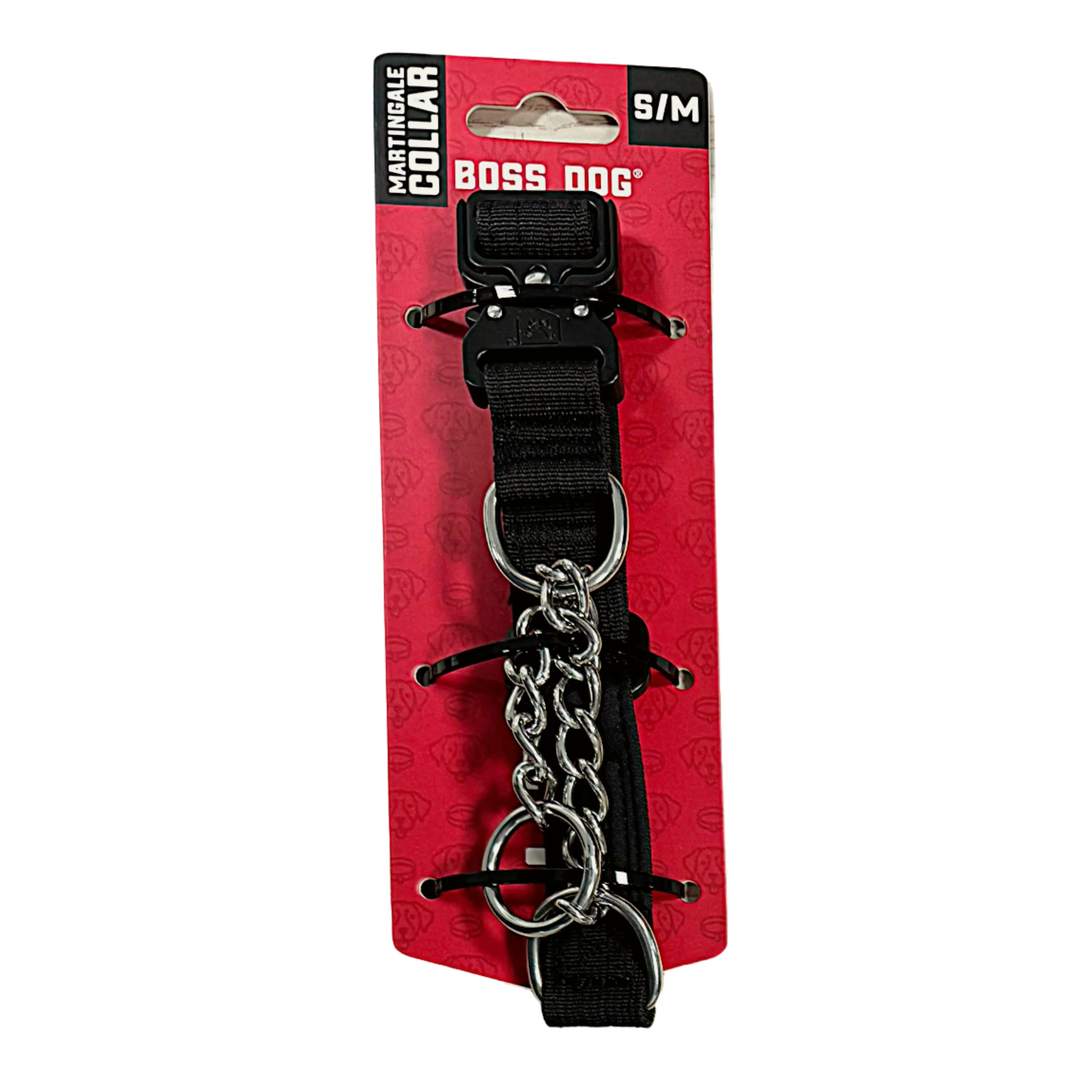 Boss Dog Martingale Dog Collar Black Small/Large