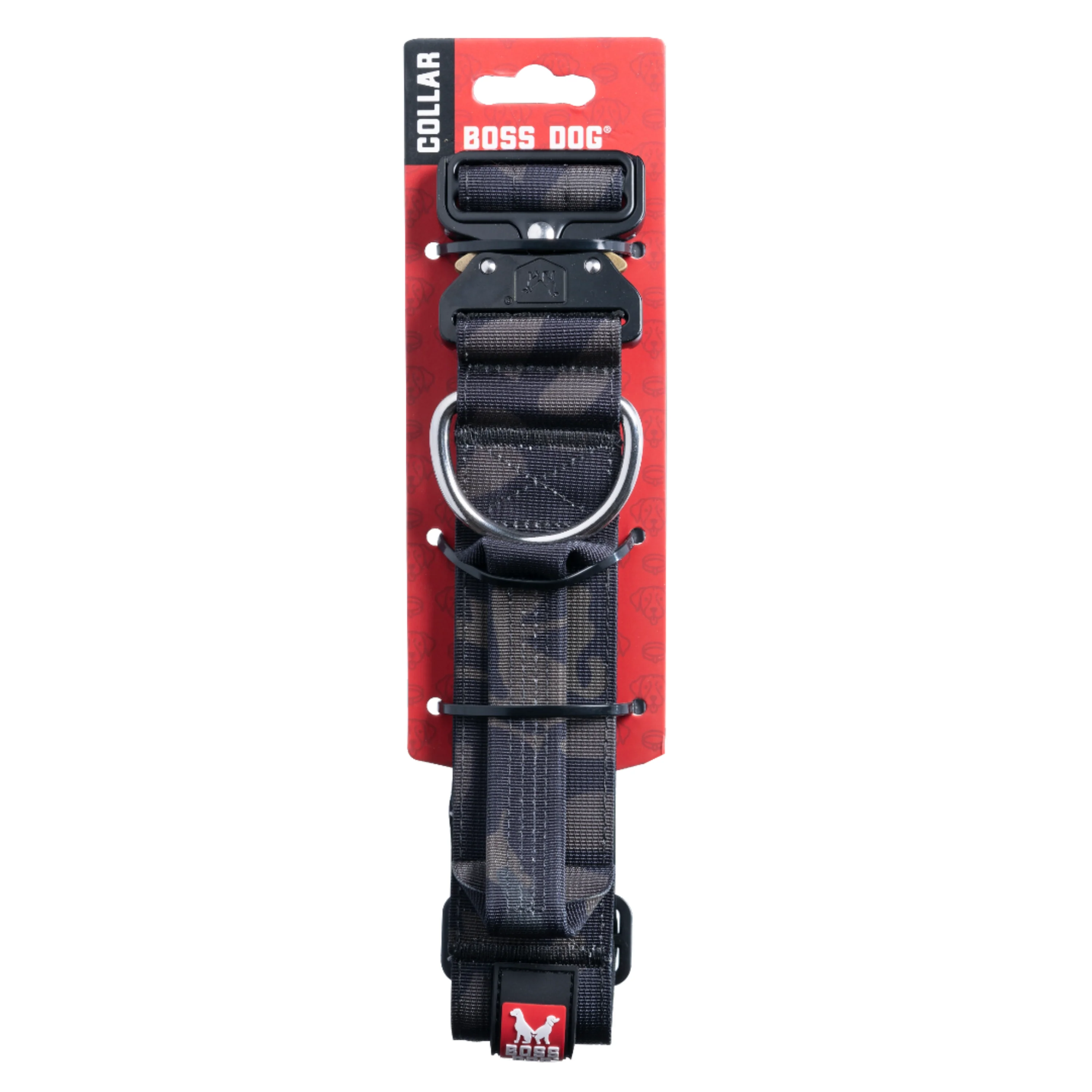 Boss Dog Tactical Adjustable Dog Collar Black Camo X-Large, 20-28 in