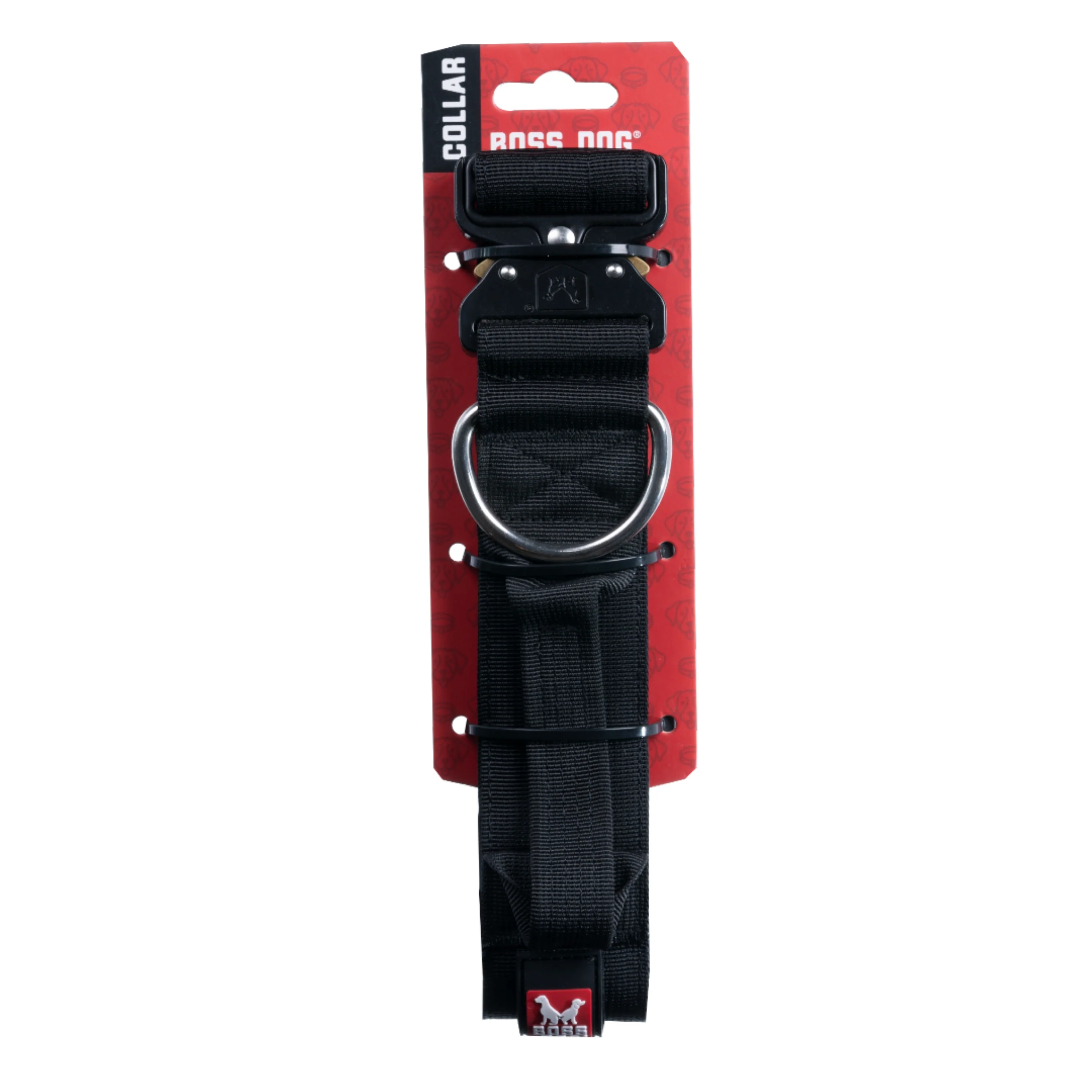 Boss Dog Tactical Adjustable Dog Collar Black X-Large, 20-28 in