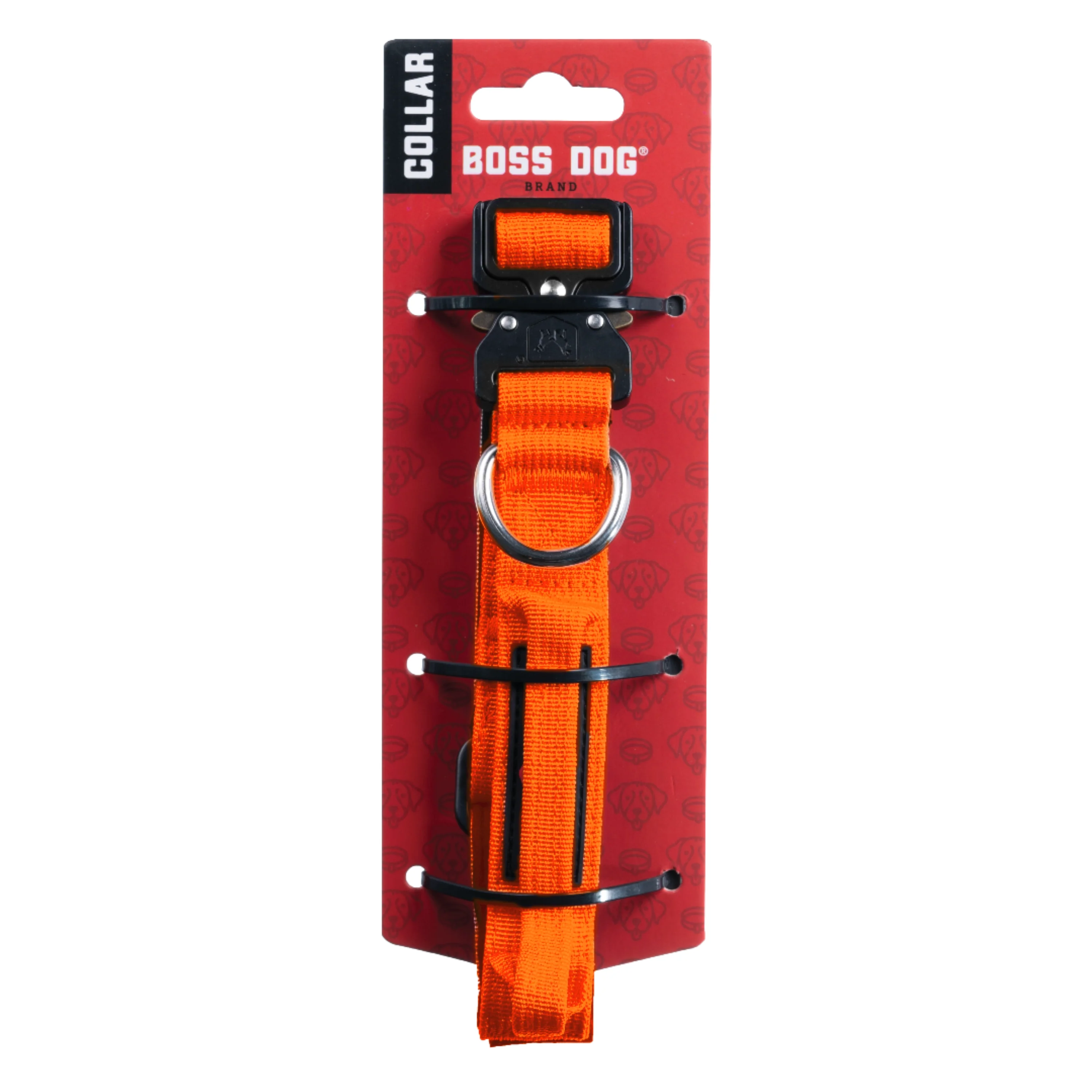 Boss Dog Tactical Adjustable Dog Collar Hunter Orange Small, 13-16 in