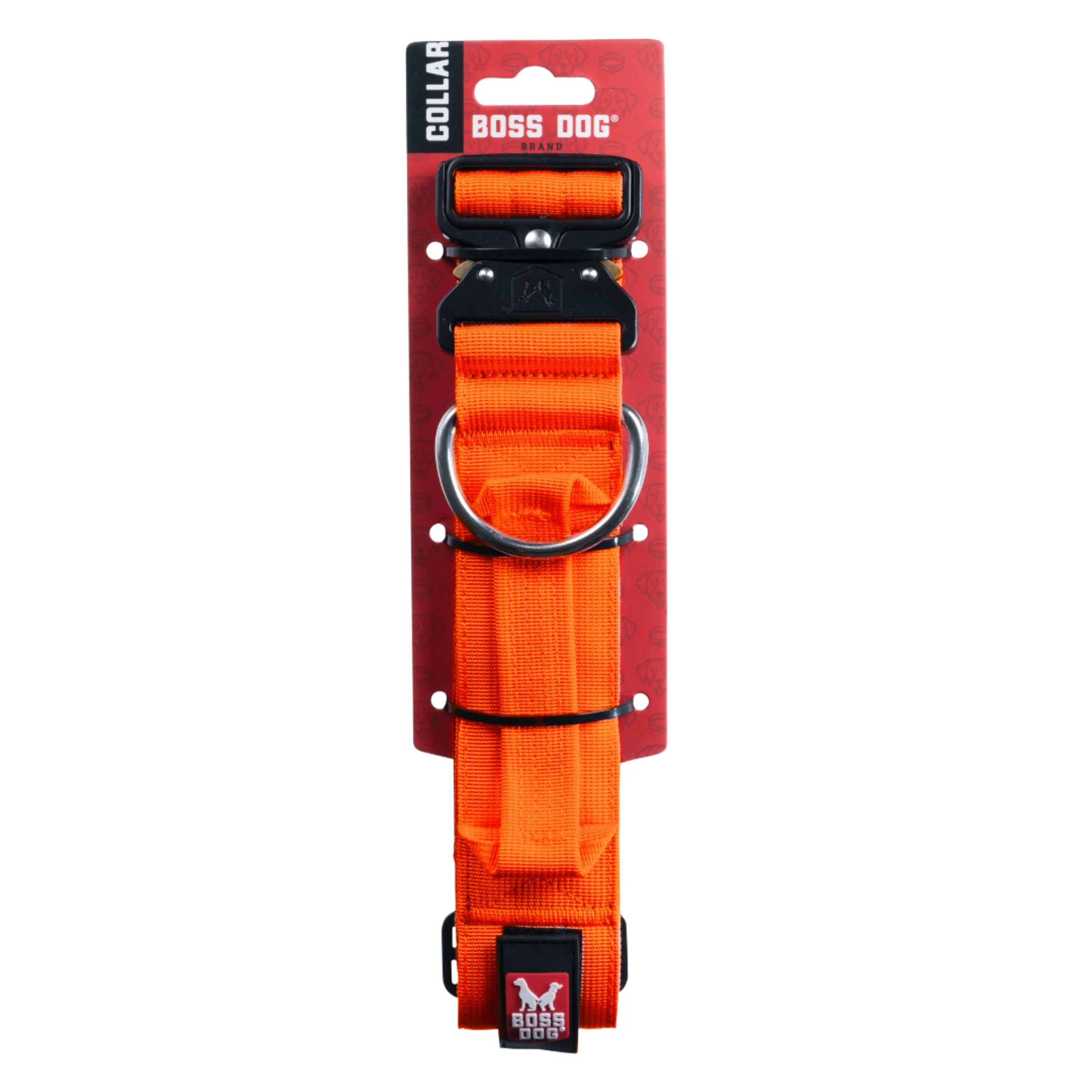 Boss Dog Tactical Adjustable Dog Collar Hunter Orange X-Large, 20-28 in