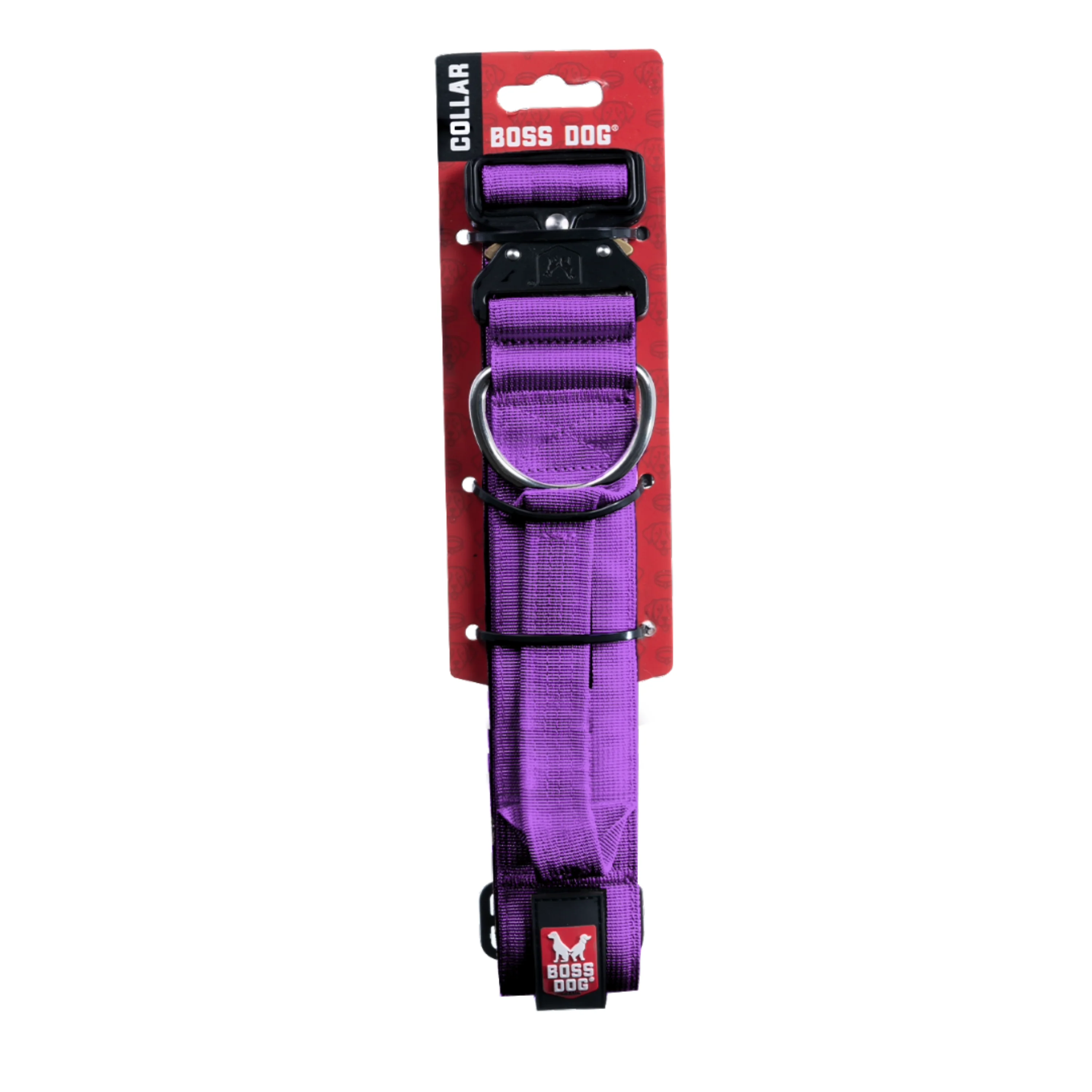 Boss Dog Tactical Adjustable Dog Collar Purple X-Large, 20-28 in
