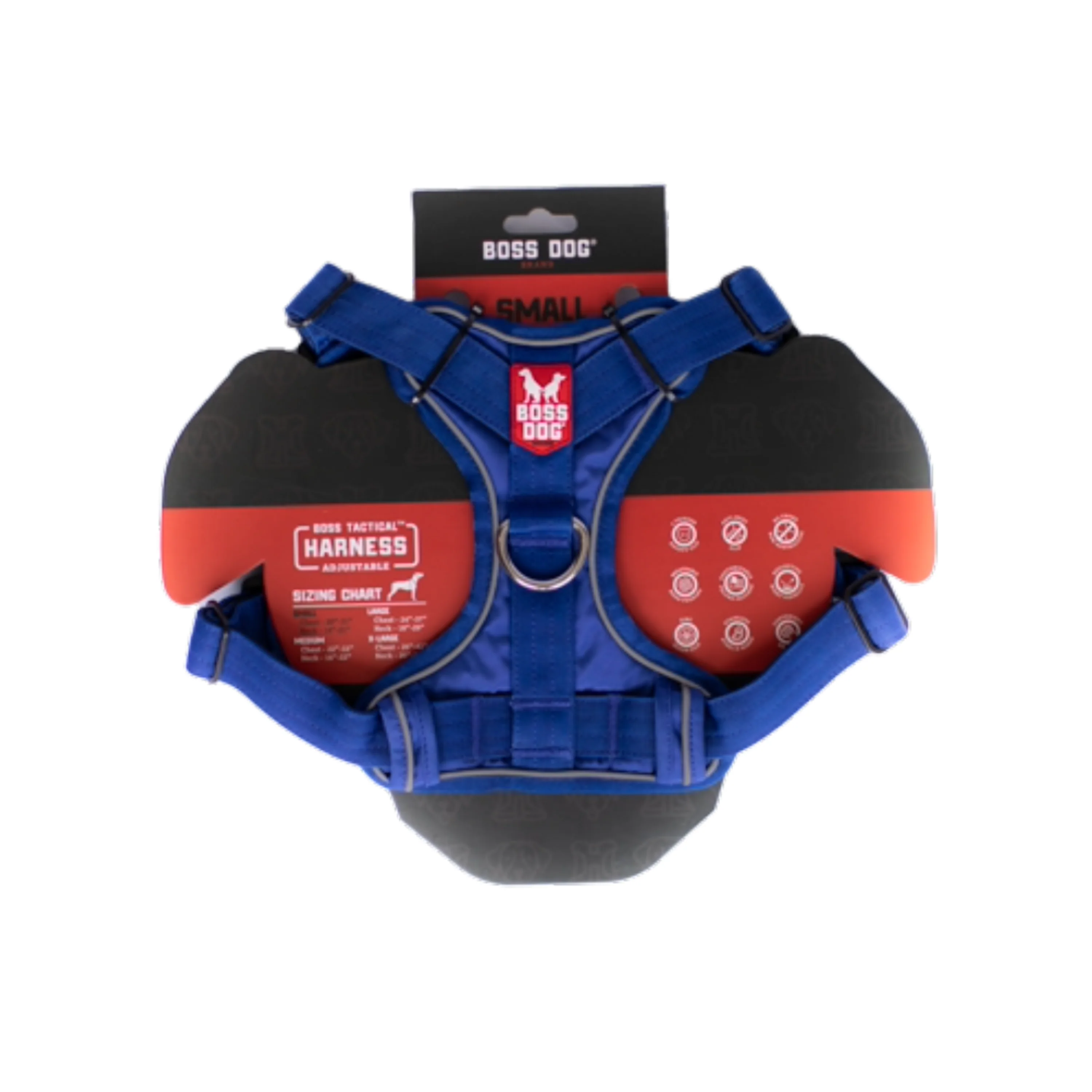 Boss Dog Tactical Dog Harness Blue Small