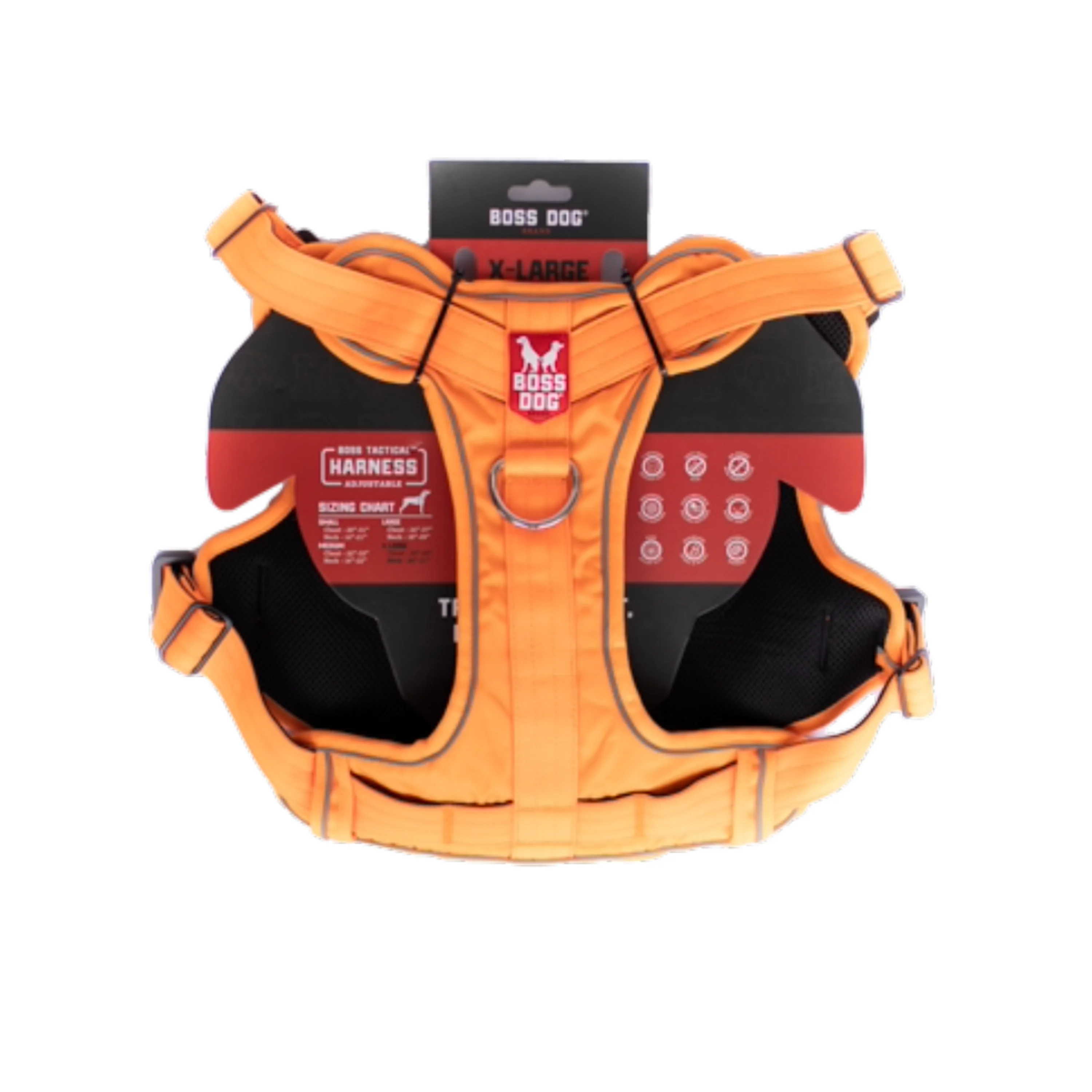 Boss Dog Tactical Dog Harness Hunter Orange X-Large