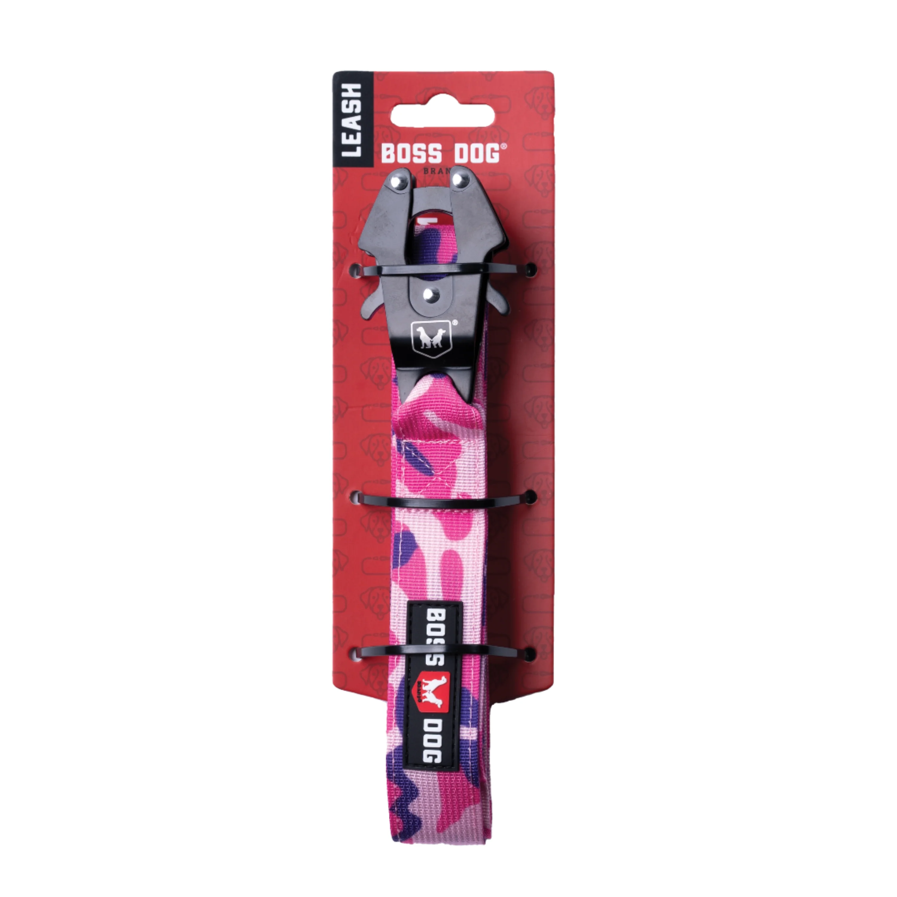 Boss Dog Tactical Dog Leash Pink Camo 4 ft
