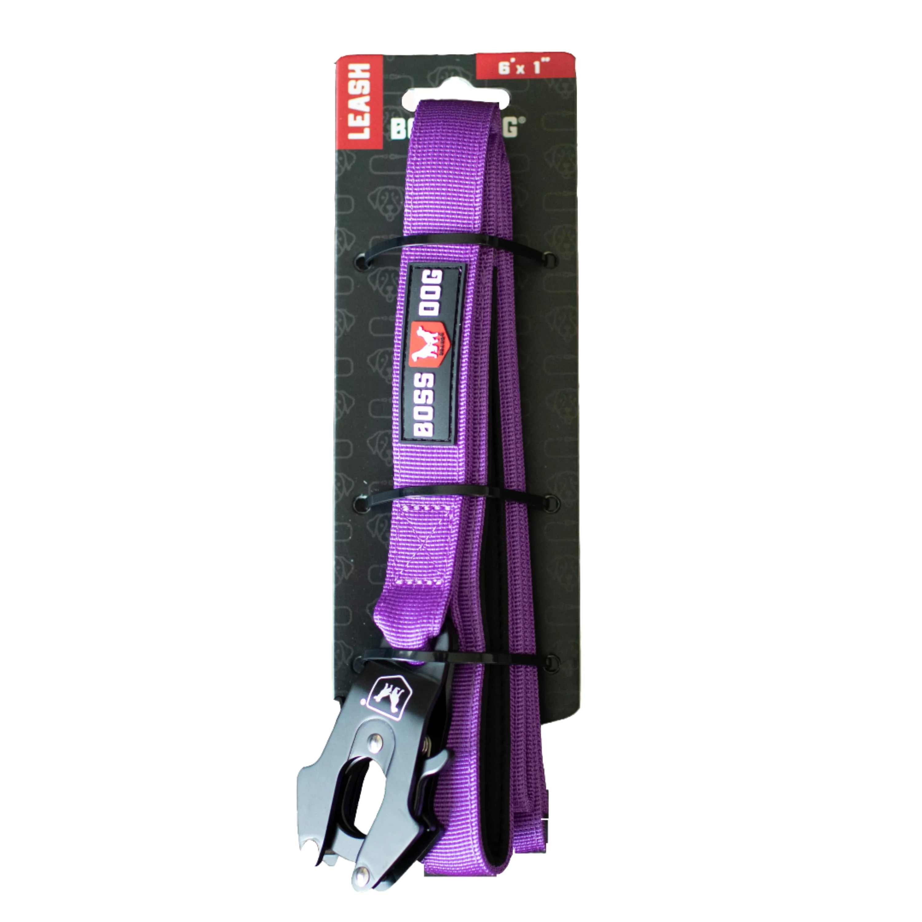 Boss Dog Tactical Dog Leash Purple 6 ft