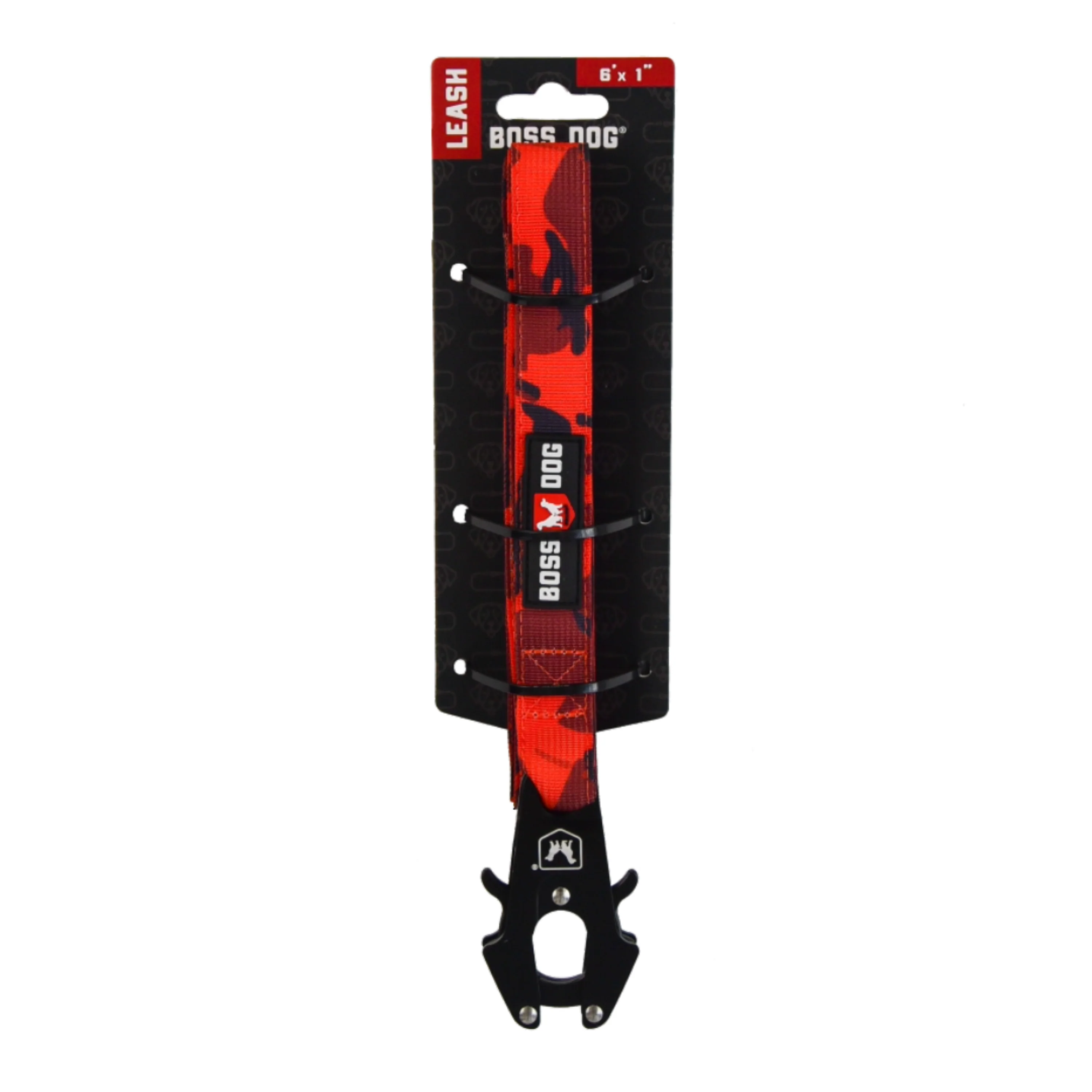 Boss Dog Tactical Dog Leash Red Camo 6 ft