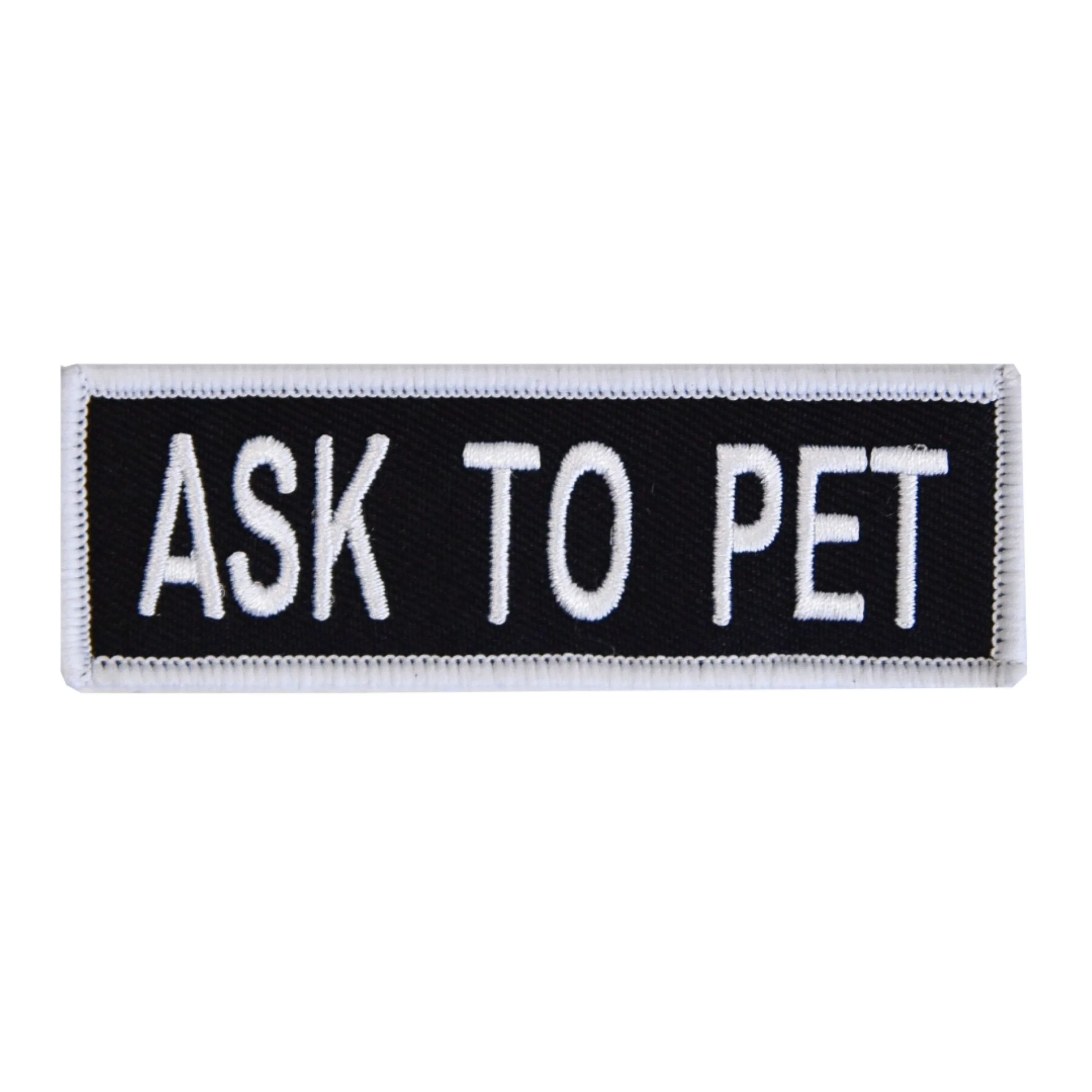 Boss Dog Tactical Harness Patch Ask to Pet Small