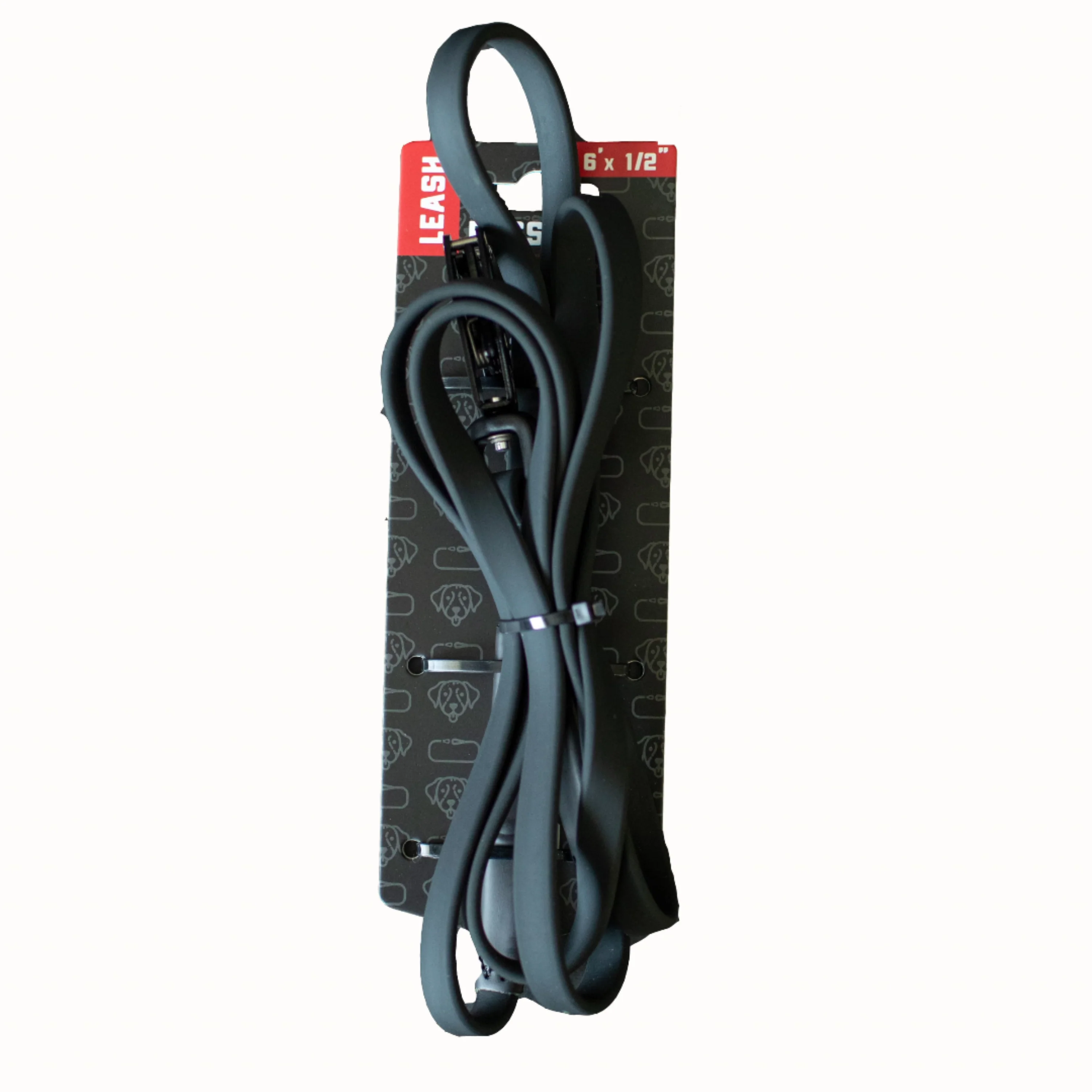 Boss Dog Tactical TPU Dog Leash Black 6 ft