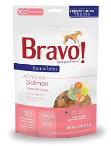 Bravo! Bonus Bites Freeze Dried Salmon - 2 oz. {L+1} 294111