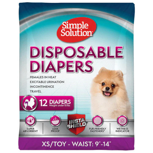 Simple Solution Disposable Diapers White XS 12pk - Image 2